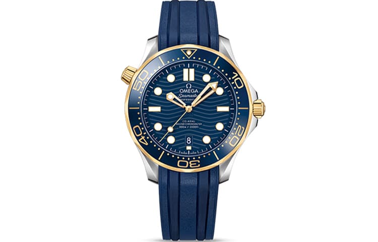 OMEGA Seahorse Collection 300m Diving Watch Automatic Mechanical Movement Watch 42mm Blue Dial Full Set Original
