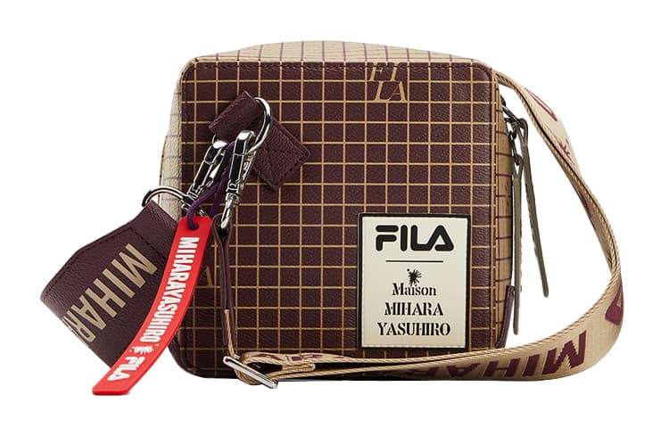 FILA Mihara Yasuhiro Collaboration Artificial Crossbody Bag, Shoulder Bag Regular Khaki Khaki