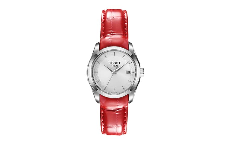 TISSOT Kutu Collection Quartz Movement 100m Waterproof Watch 32mm Silver Dial Stainless Steel Case