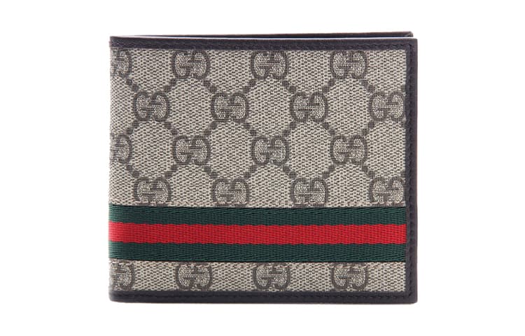 GUCCI Canvas With Wallet Ebony & Brown Shopping Bag Set(Basic Set+Shopping Bag)