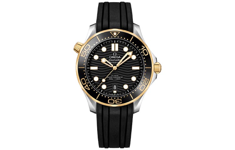 OMEGA Seahorse Collection 300m Diving Watch Automatic Mechanical Movement Watch 42mm Black Dial