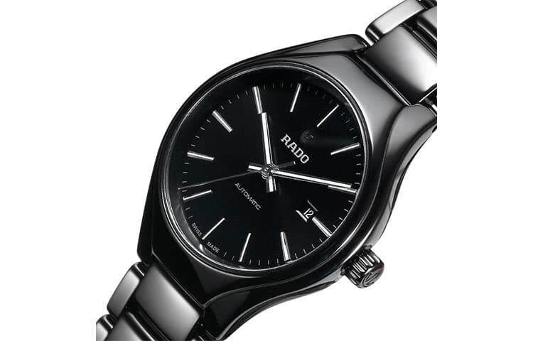 RADO Realme Collection Automatic Mechanical Movement Watch 30mm Black Dial Ceramic Watch Case