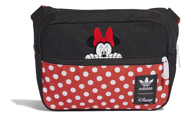 Adidas Originals Disney Collaboration Polyester Crossbody Bag, Shoulder Bag Red Black Multicolor Red Black Multicolor