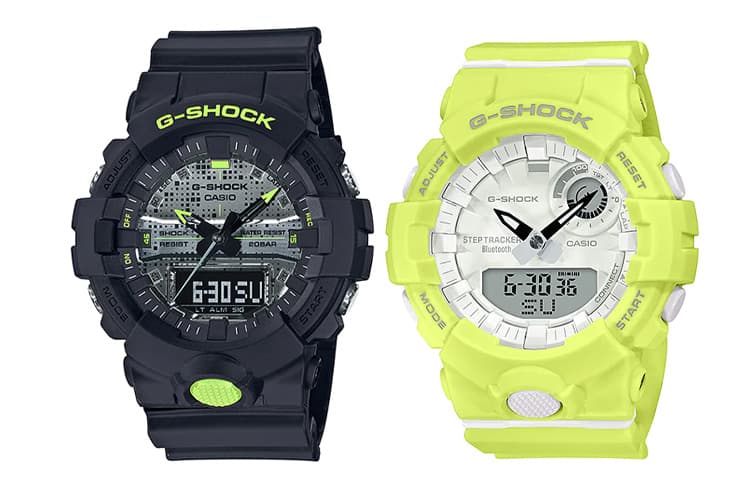 CASIO Pair Table Series Black Watch Black Strap+Green Strap (Matching Pairs)