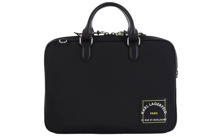 KARL LAGERFELD Polyamide Polyurethane Laptop Bag Regular Black