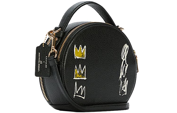 COACH Basquiat Collaboration Canteen Handbag, Crossbody Bag Small Black