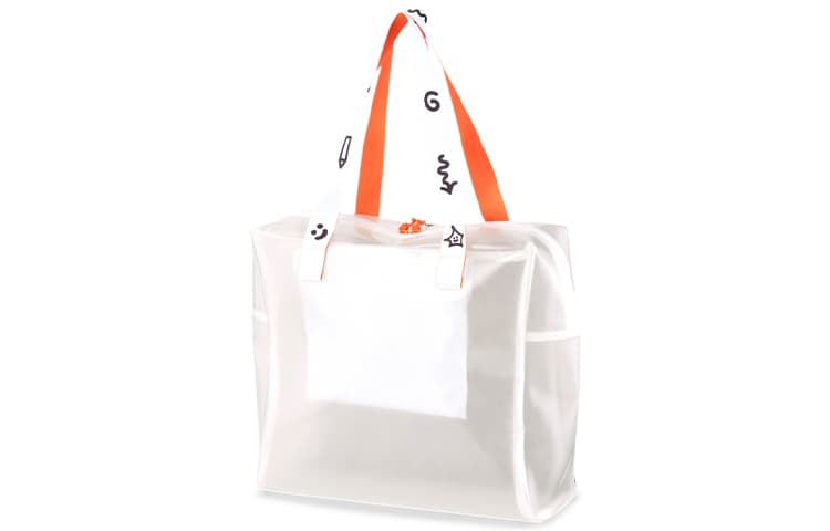 PUMA X MR Doodle Shopper Collaboration Sports Fabric Handbag Regular White