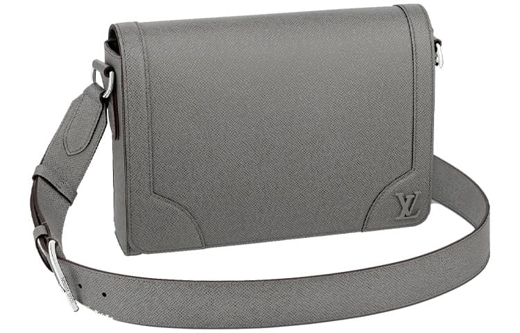 LOUIS VUITTON Embossed Cow Messenger Bag, Shoulder Bag Gray Box(Basic Set+Box)
