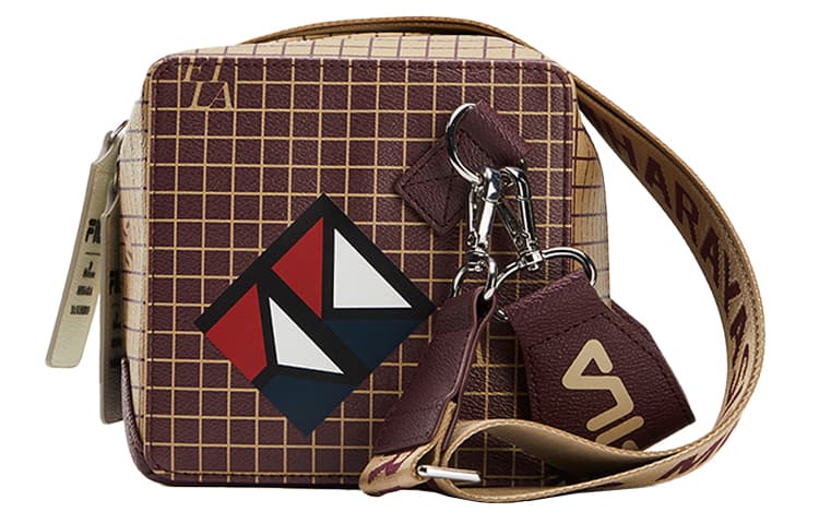 FILA Mihara Yasuhiro Collaboration Artificial Crossbody Bag, Shoulder Bag Regular Khaki