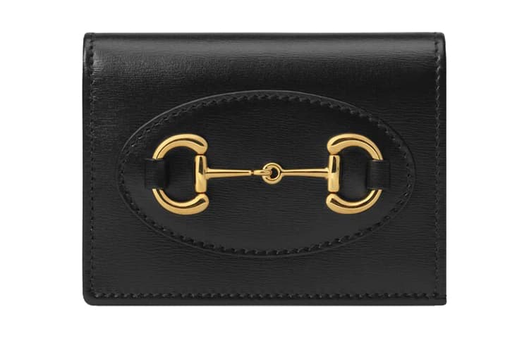 GUCCI Card Holder, Wallet Regular Black Basic Set (Bag+Dust Bag)