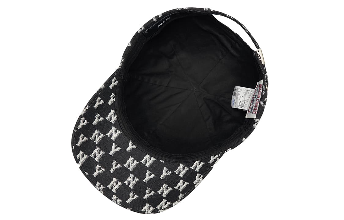 MLB MONOGRAM Polyester Baseball Caps Black