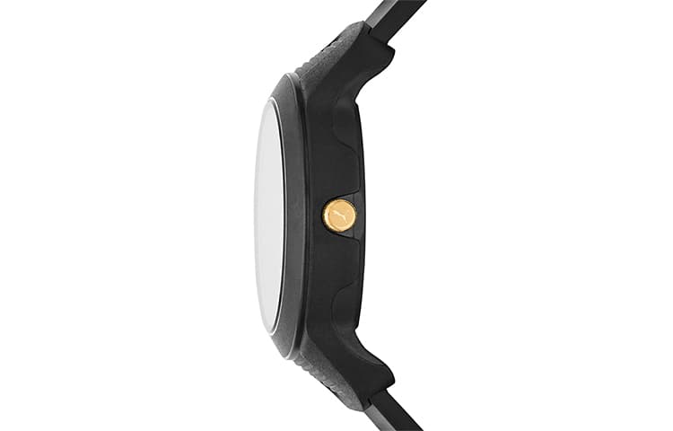 PUMA Wrist Watch Quartz Movement Silicone Strap 36mm Gold Dial Watch