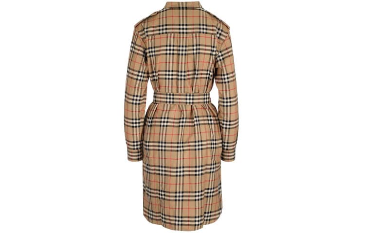Burberry SS22 Long Sleeved Dress Light Umber