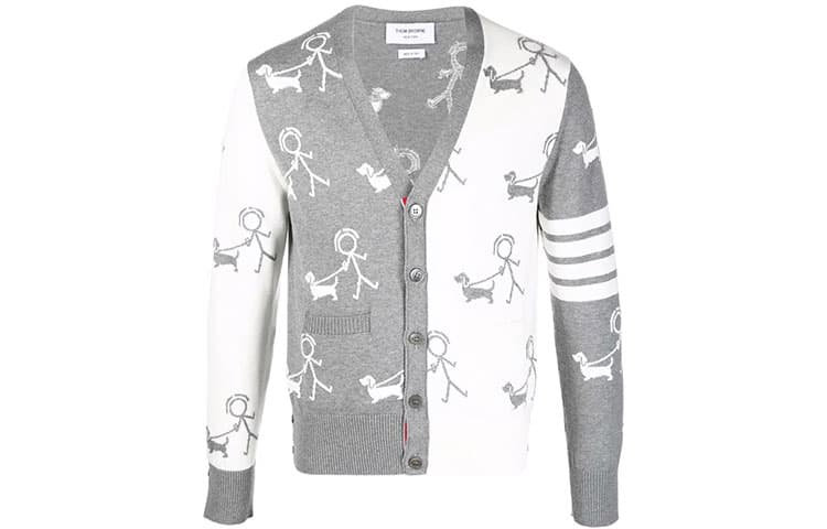 THOM BROWNE· SS22 Sweater Gray
