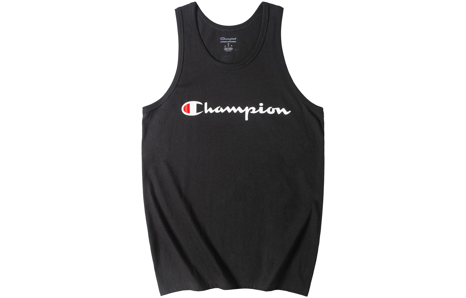 Champion Tank Tops Black Crew Neck Racerback