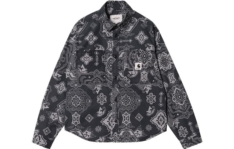 Carhartt WIP Denim Jackets Black Lapel Moderate Straight Fit