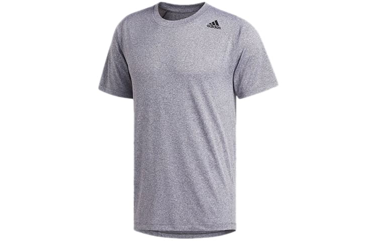 Adidas T Shirts White Purple Crew Neck Moderate Straight Fit