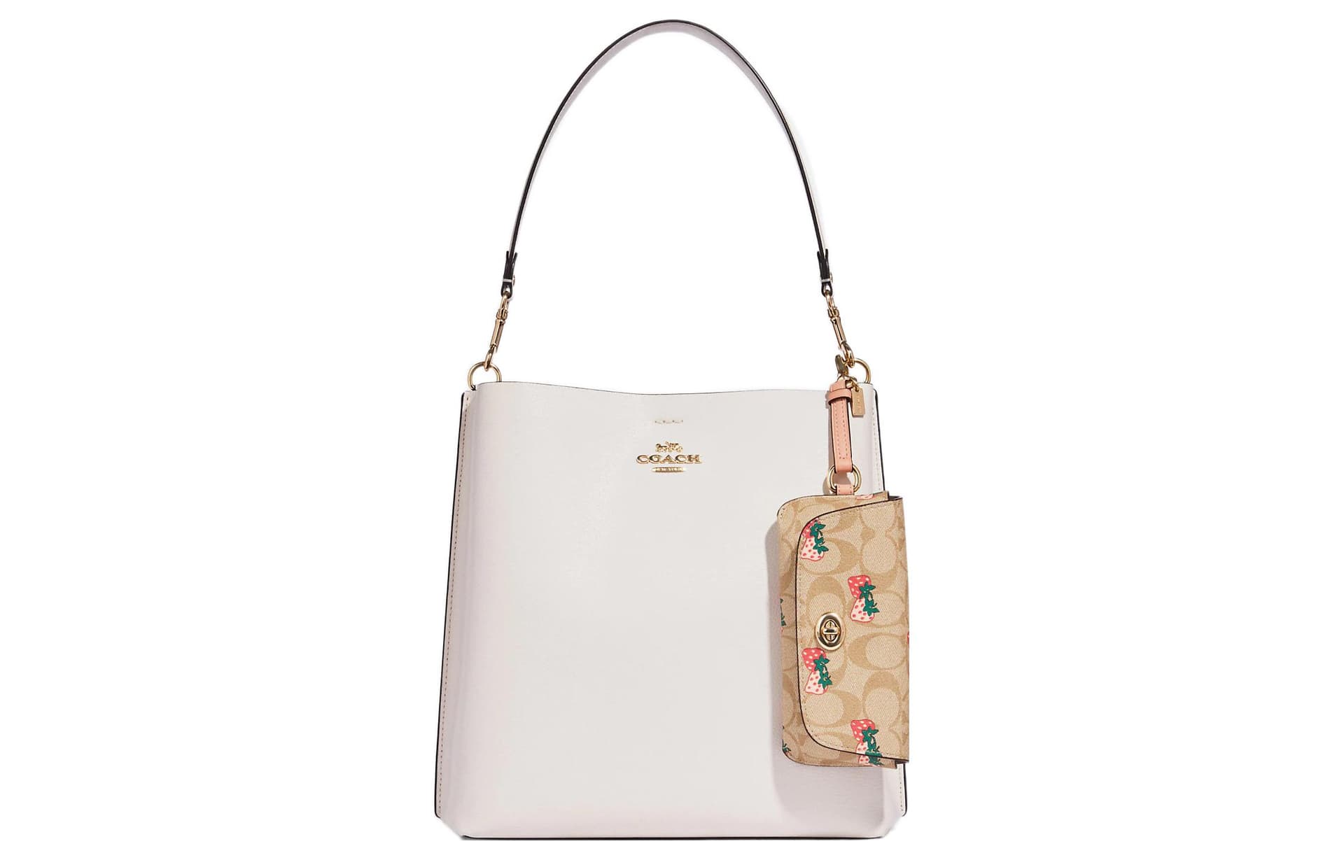 COACH Sunglass Case Canvas With Clutch Eyeglass Pouch Khaki