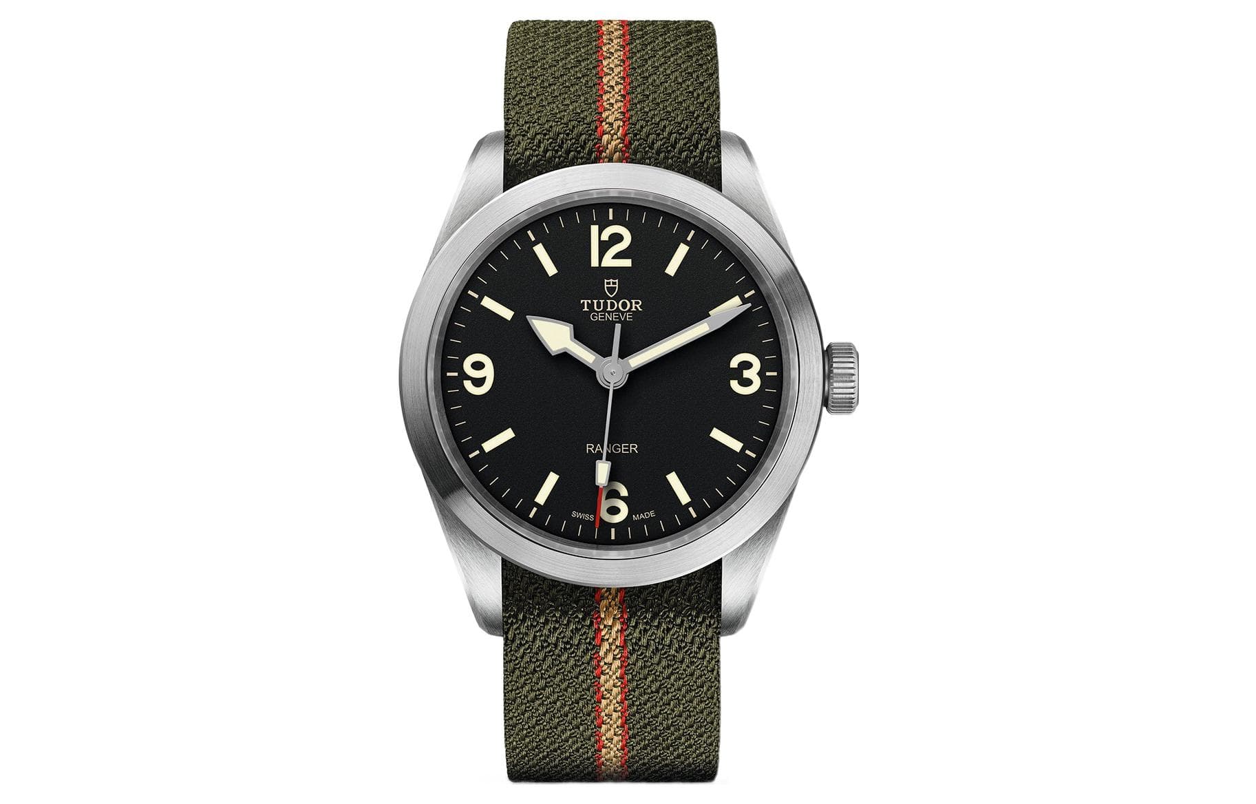 TUDOR Rogue Like Collection Automatic Mechanical Movement Watch 39mm Black Dial Matte Steel Watch Case Black