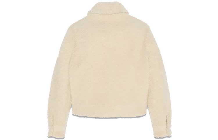 SAINT LAURENT SS22 Fur Coat Beige Yellow