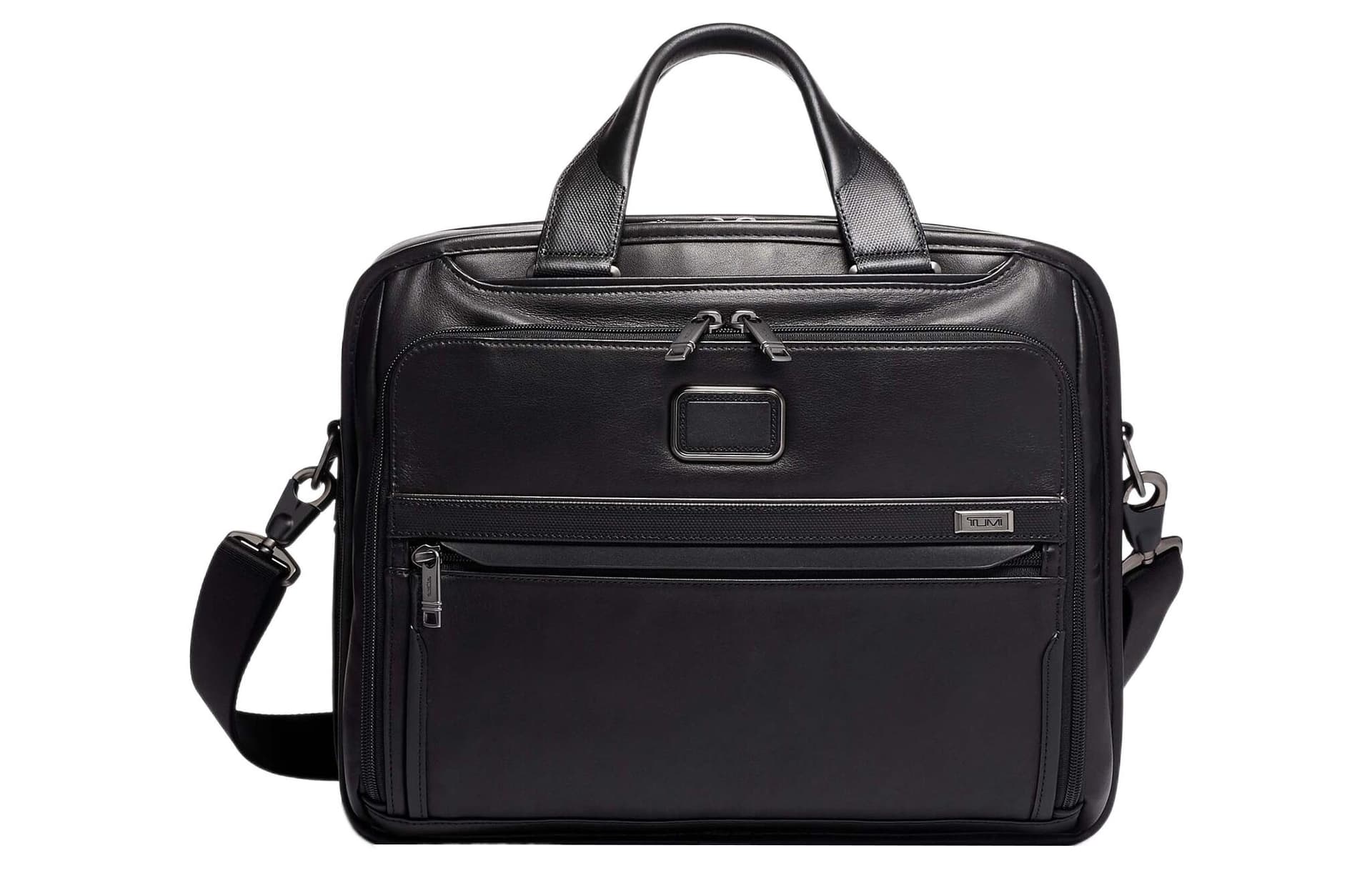 TUMI Alpha 3 Laptop Bags Briefcases Black Basic Set (Bag+Tag)