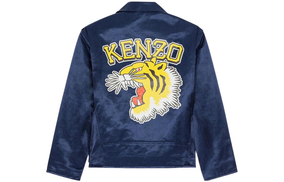 KENZO Jackets Midnight Blue Crew Neck Moderate Other