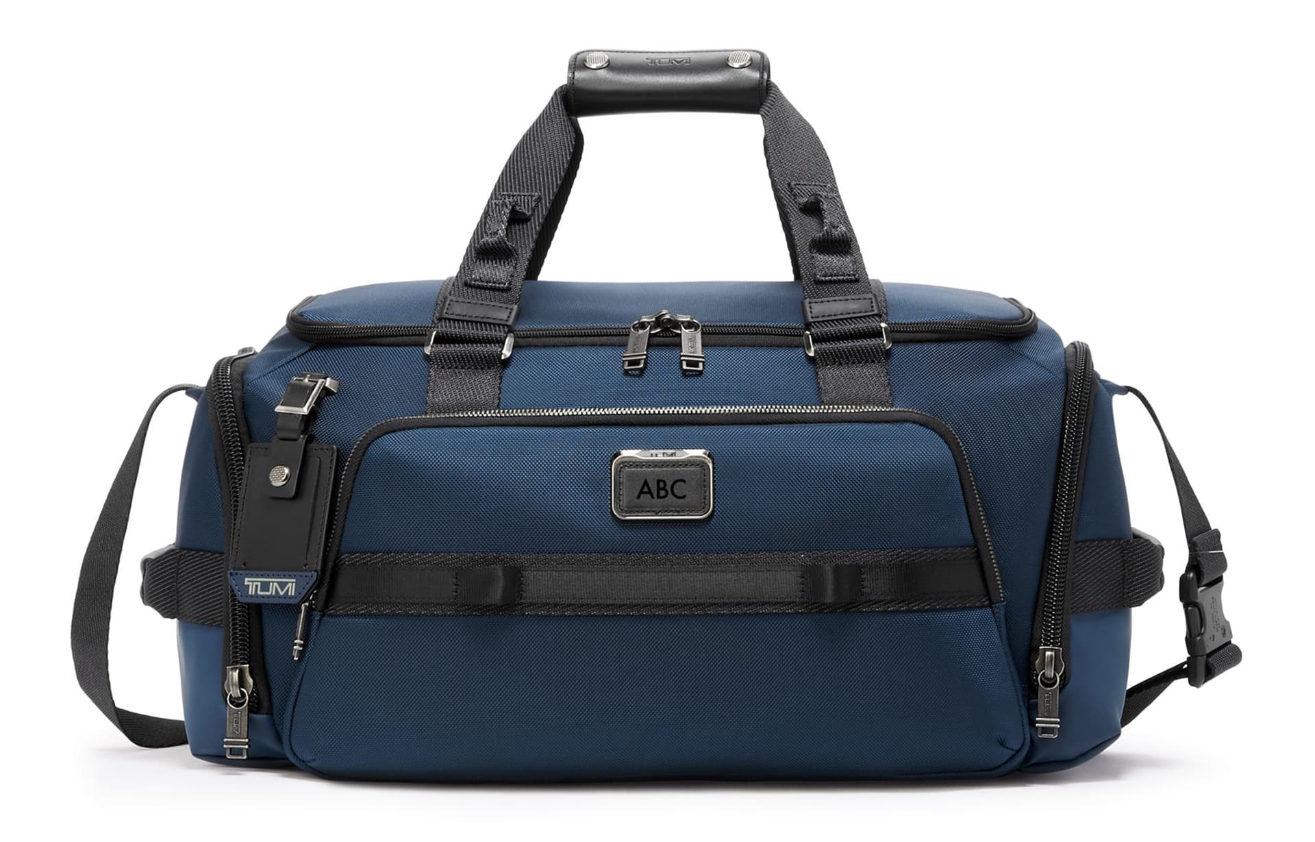 TUMI Alpha Bravo Baller Nylon Handbag, Shoulder Bag, Crossbody Bag, Travel Bag Regular Marine Blue Basic Set (Bag+Tag)