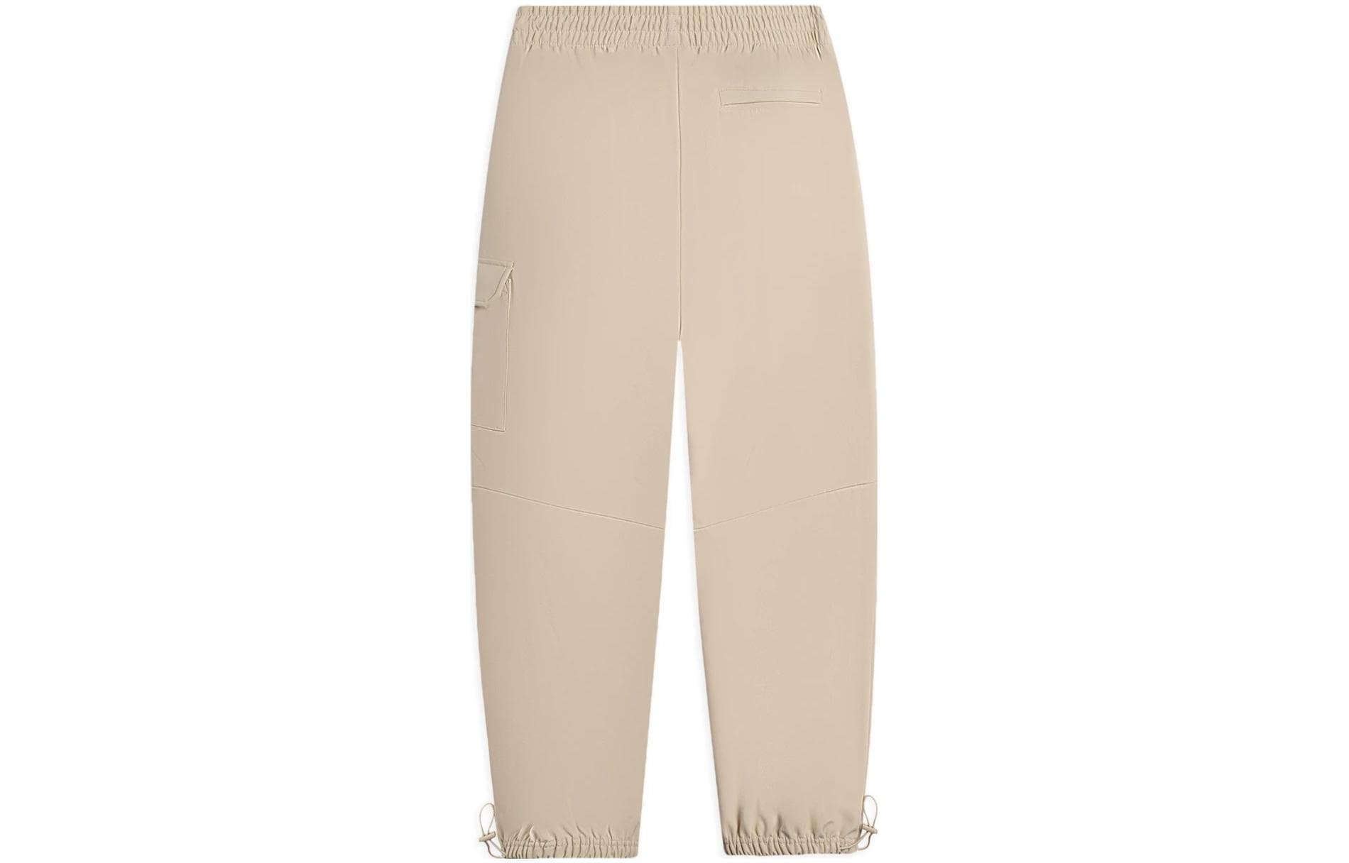 Li Ning Solid Color Lace Up Elastic Cuff Fleece Lined Knitted Sweatpants