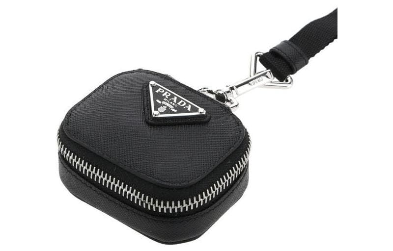 PRADA Cross Grain AirPods Protective Cover, Shoulder Bag, Crossbody Bag Regular Black