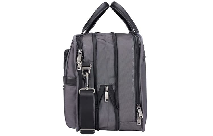 TUMI Polyester Laptop Bag, Briefcase, Shoulder Bag, Crossbody Bag, Handbag Medium Gray