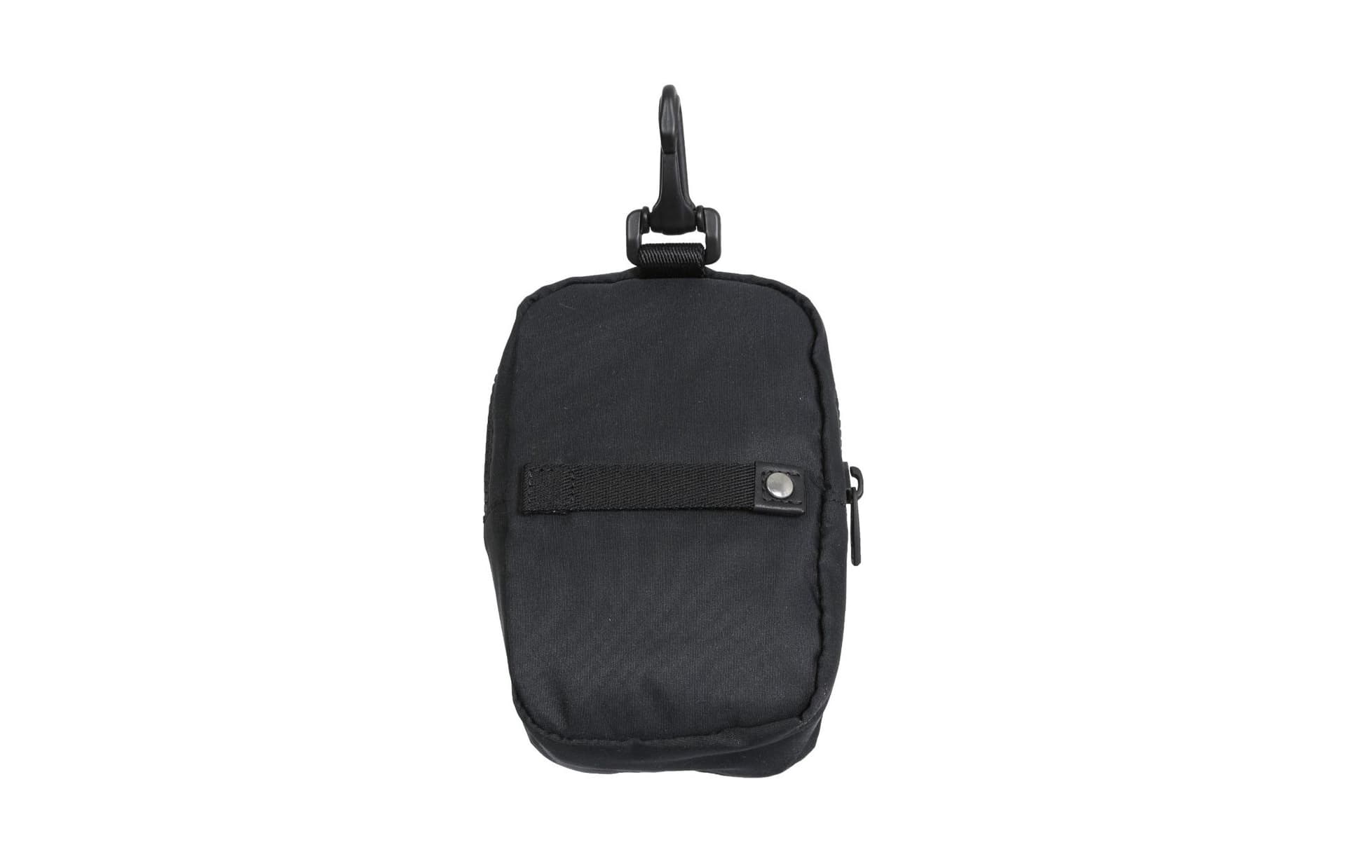 Alexander McQueen Nylon Charm Bag Earphone Case Mini Black