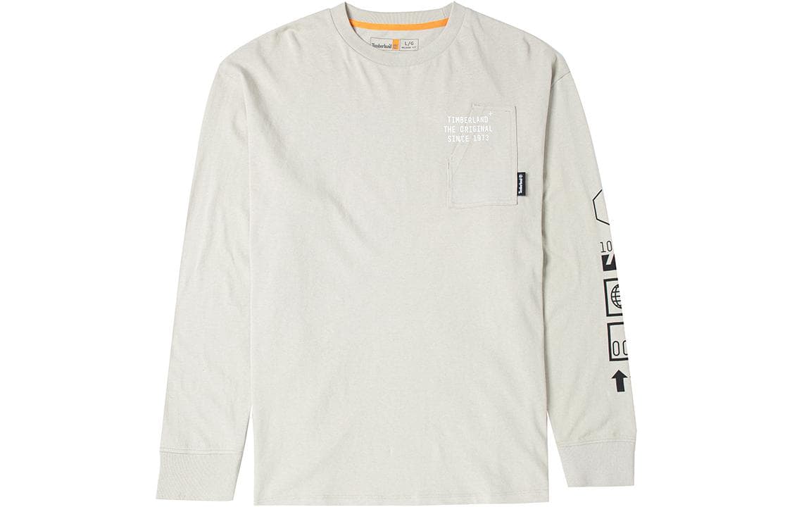 Timberland TShirts Gray Crew Neck Moderate Straight Fit