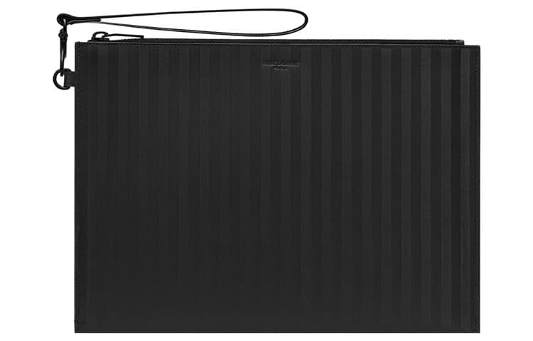 SAINT LAURENT PARIS Cow Tablet Bag Black