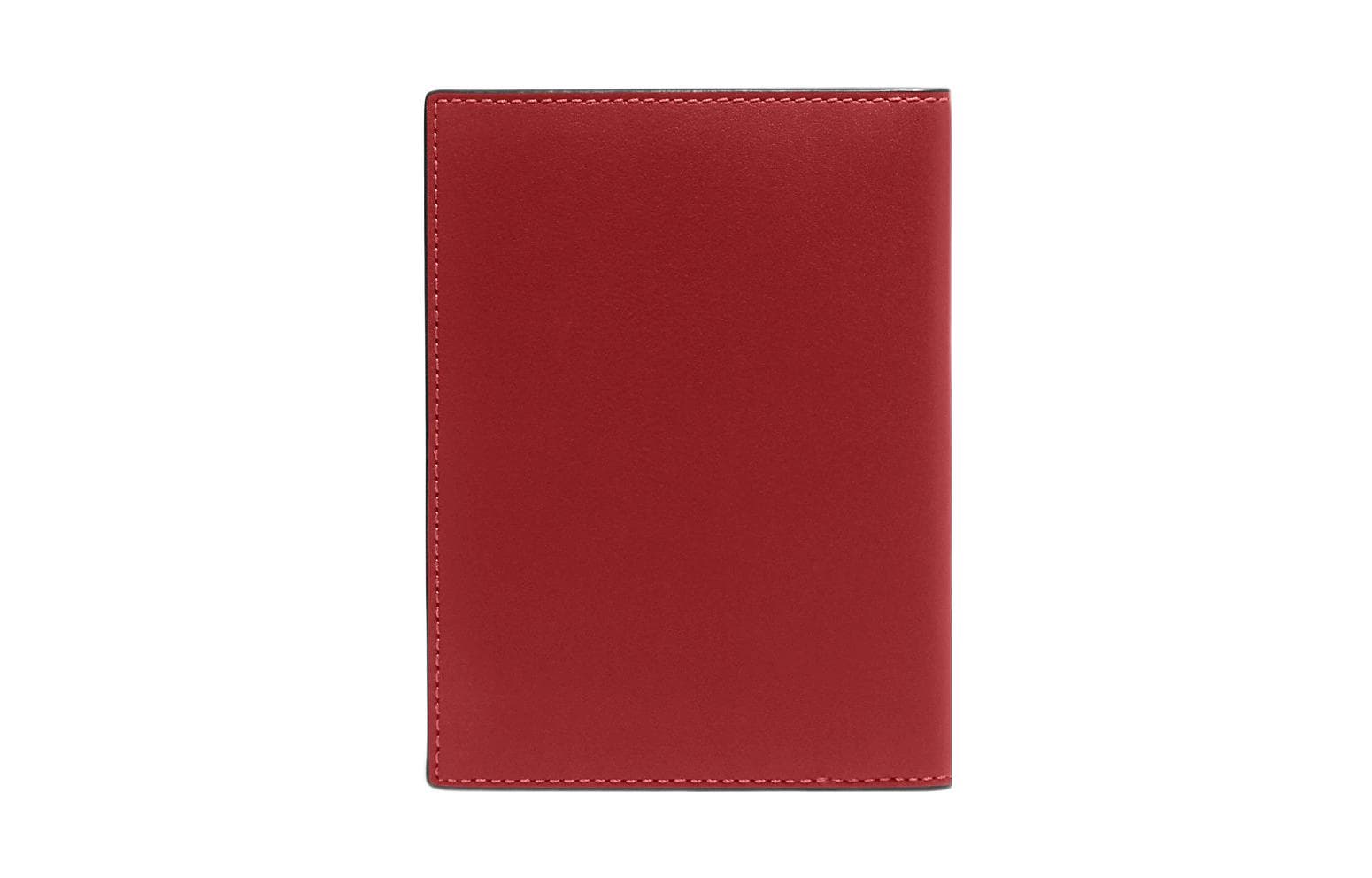 COACH Smooth Calfskin Passport Holder Mini Red