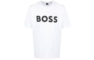 Boss Logo print Crew neck T shirt