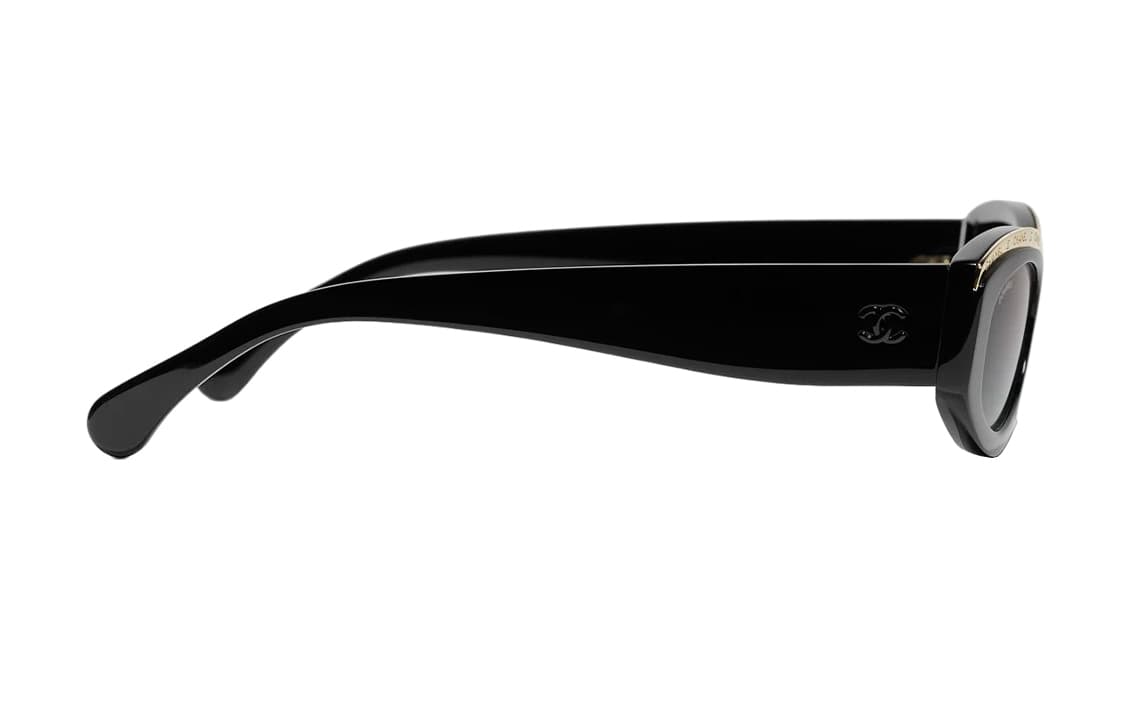 CHANEL Plate Frame Irregular Shape Sunglasses