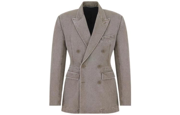 DIOR SS23 Business Suit Coat Taupe
