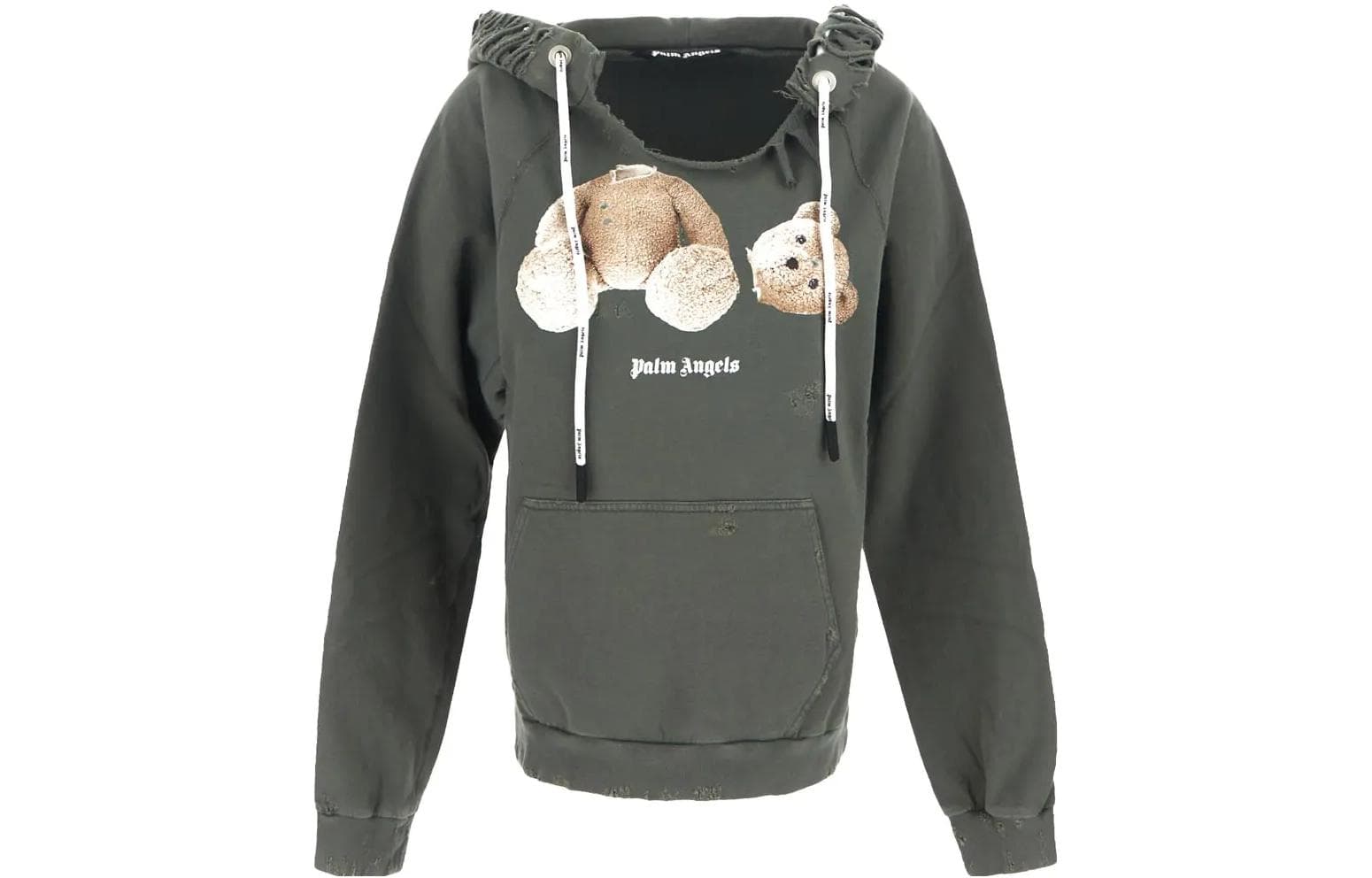 Palm Angels distressed graphic-print hoodie