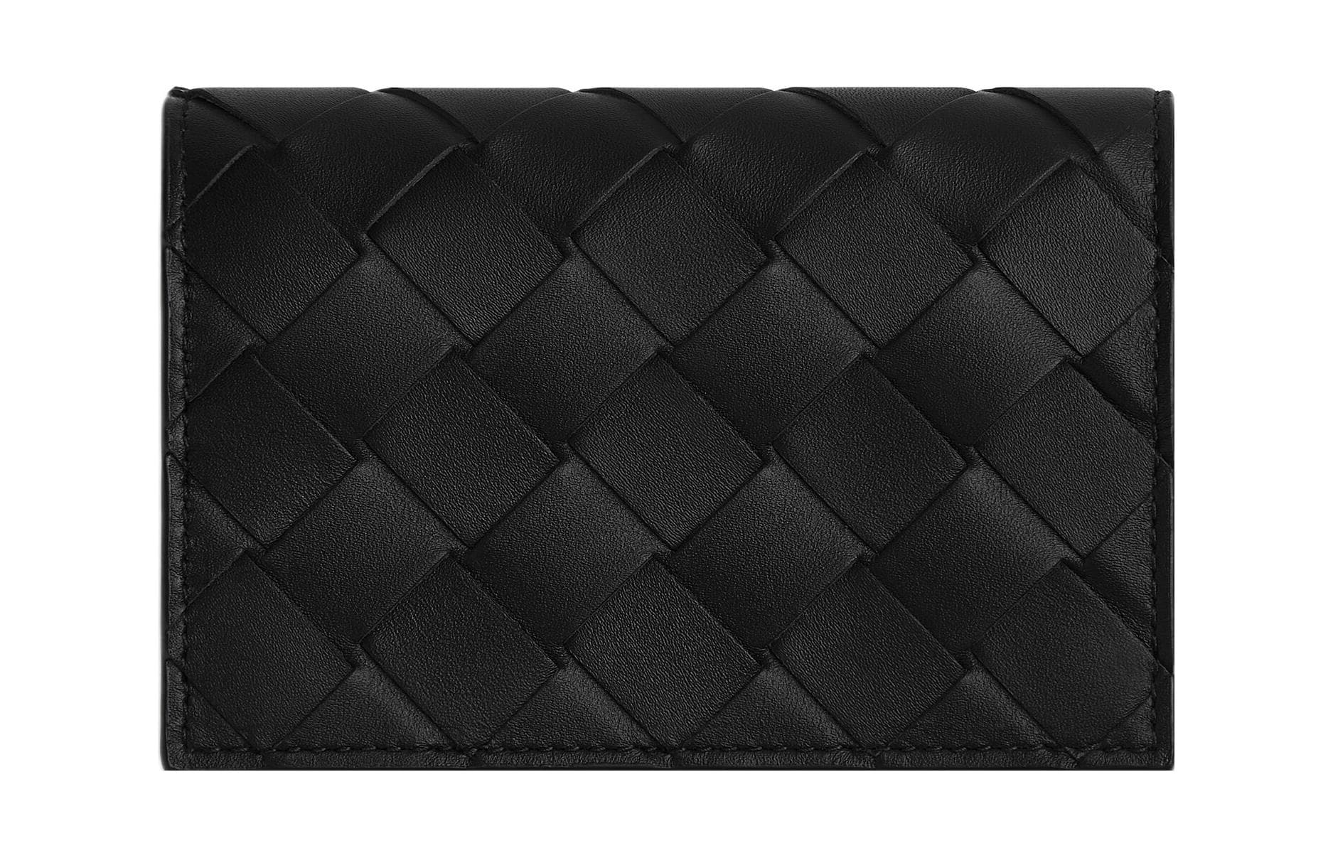 Bottega Veneta Cow Card Holder Black/Red Sand Box(Basic Set+Box)
