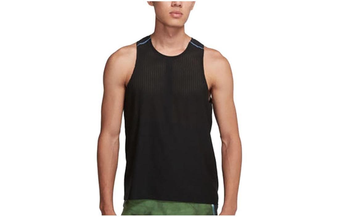 Nike Tank Tops Black Crew Neck Moderate Straight Fit