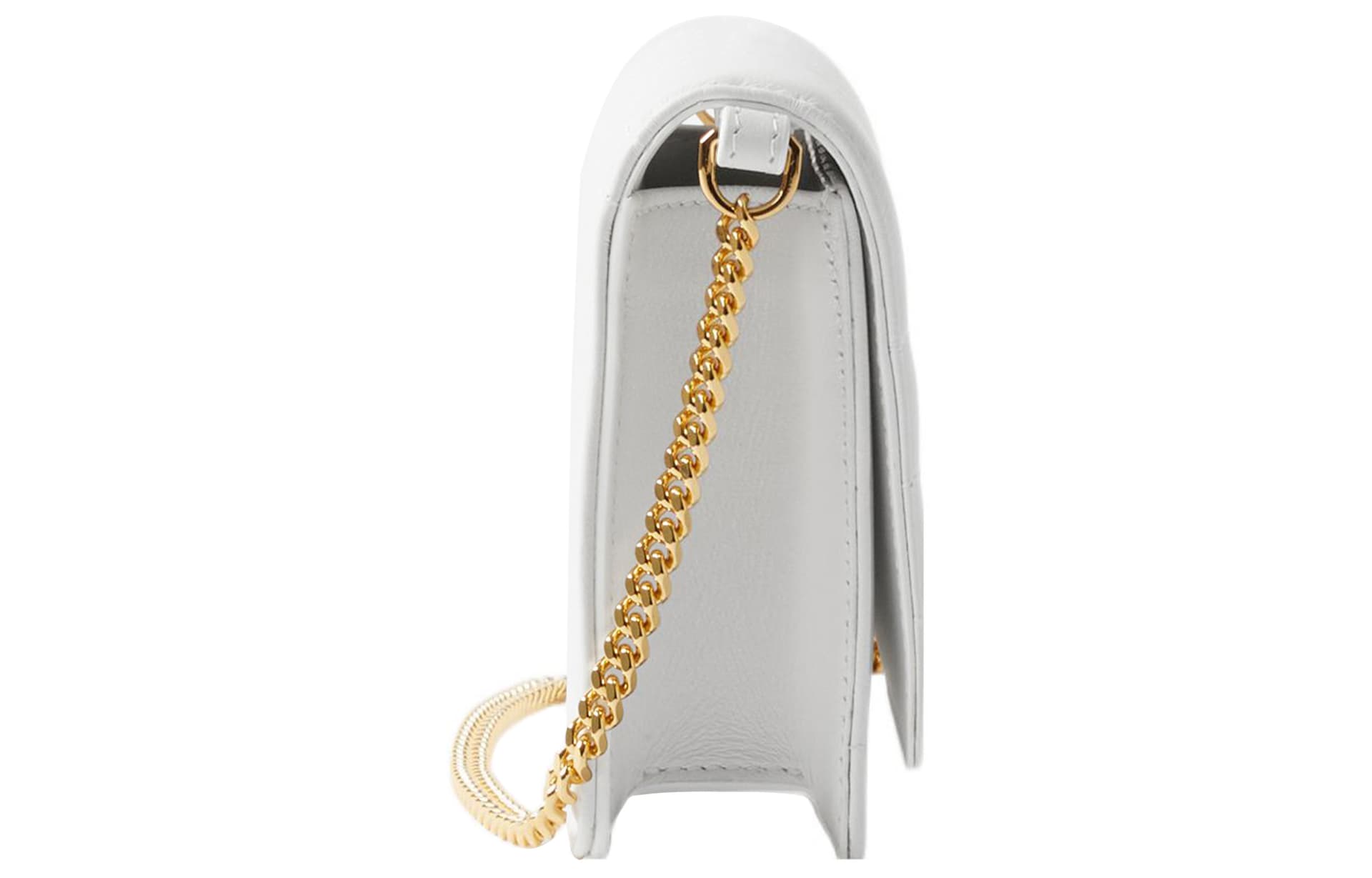 Burberry Lola Bag Lambskin One Shoulder Crossbody Clutch White
