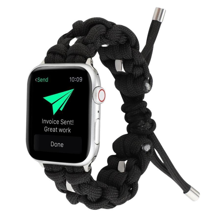 Zhongwo Strap Apple Compatibility Nylon Material Black