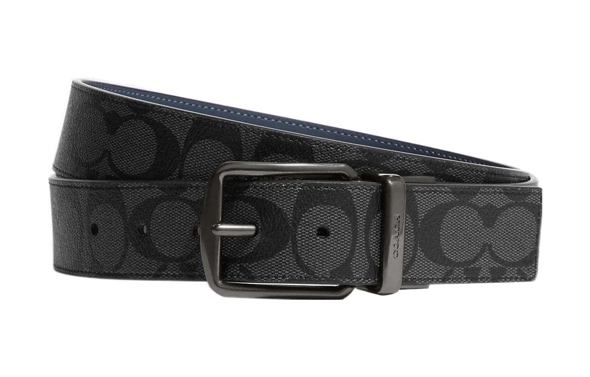 COACH Card Case Coated Canvas With Calfskin Card Holder Mini Black