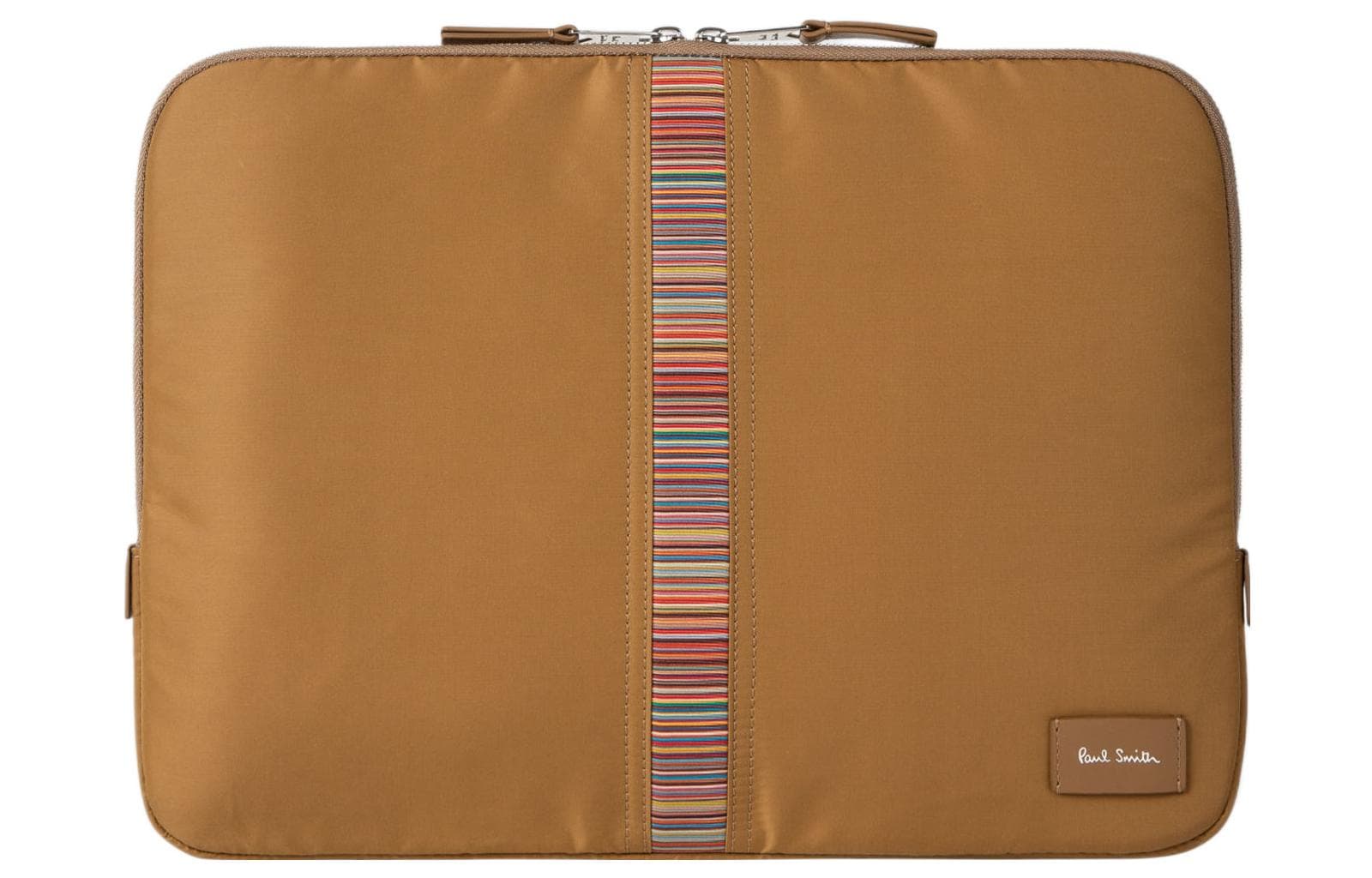 Paul Smith Recycled Nylon Handheld Laptop Bag Tawny Basic Set (Bag+Dust Bag)