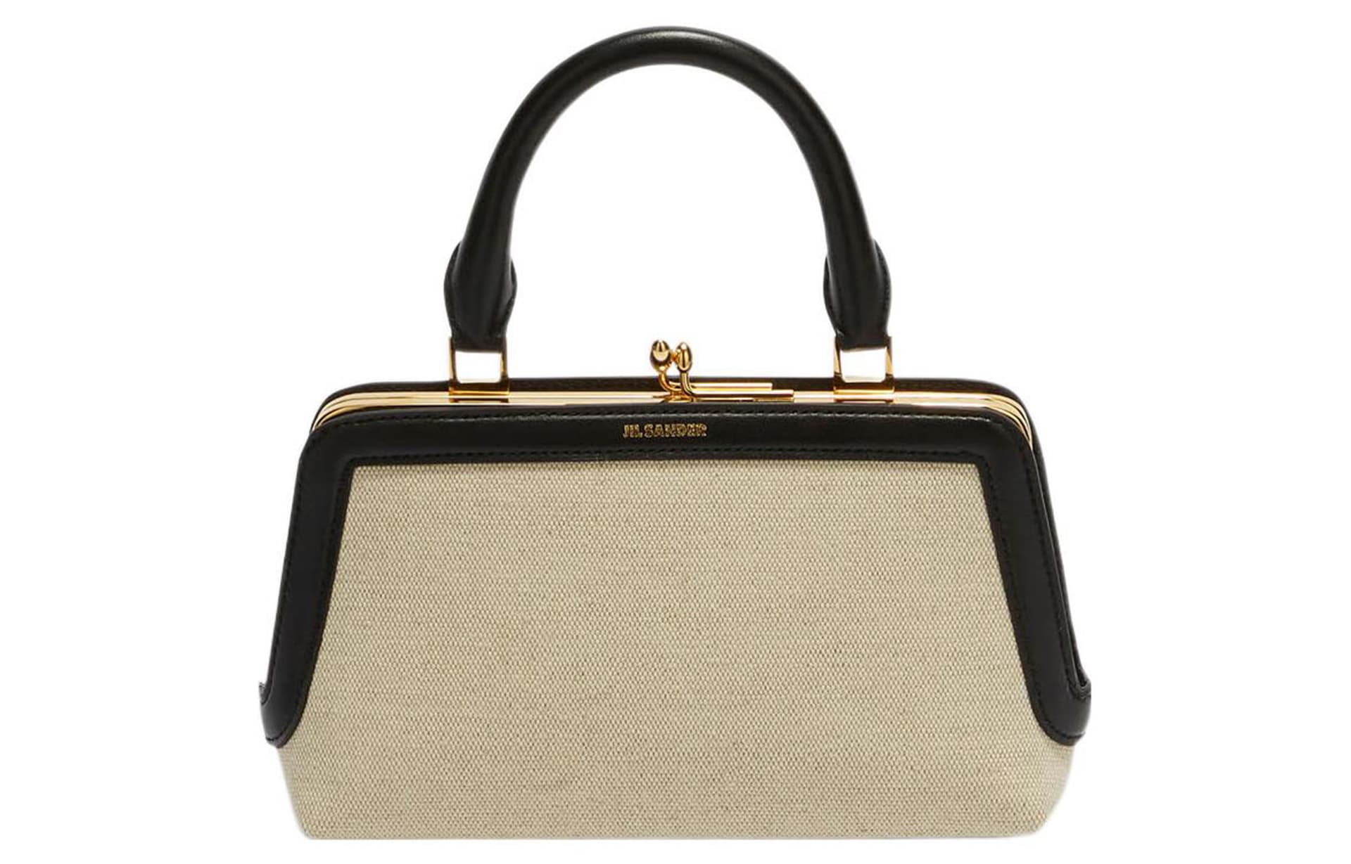 JIL SANDER Goji Cotton With Linen Shoulder Bag, Crossbody Bag, Handbag Mini Light Umber Box(Basic Set+Box)