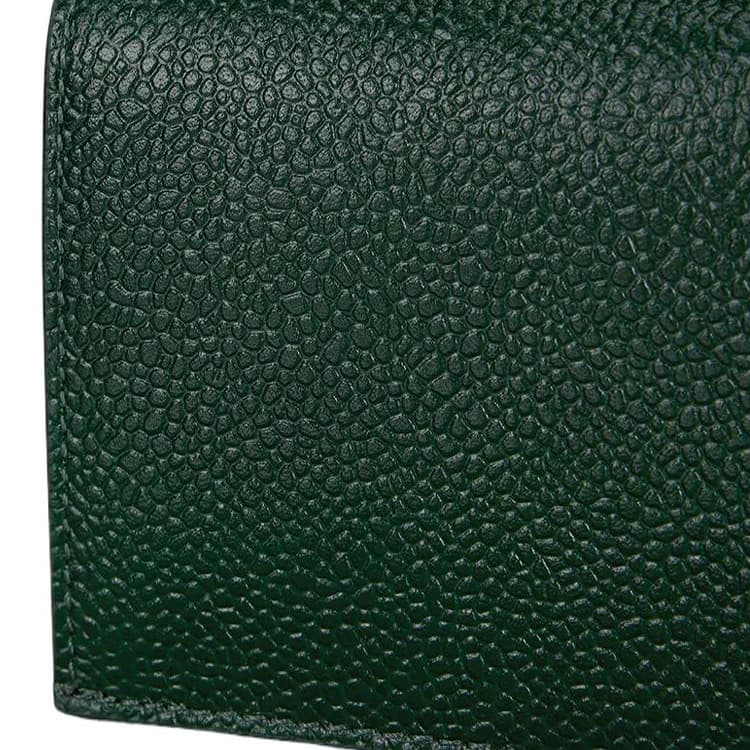 THOM BROWNE· Full grain Calf Card Holder Green