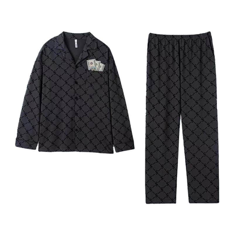 DAMOS·LOVE Pajama Set Dark Gray Dark Gray