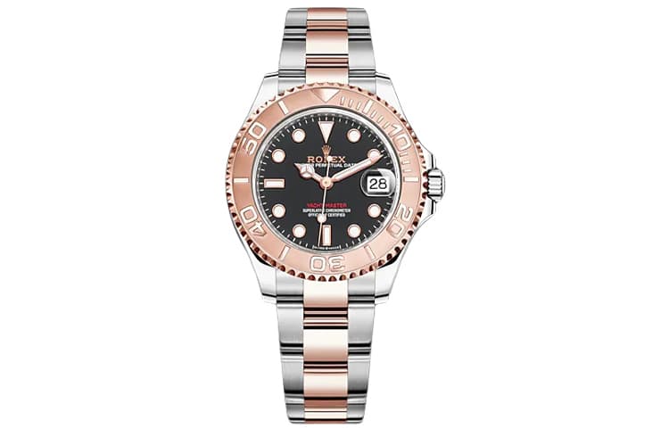 ROLEX Ranger Prestige Automatic Mechanical Movement Watch 37mm Black Dial Oystersteel Case