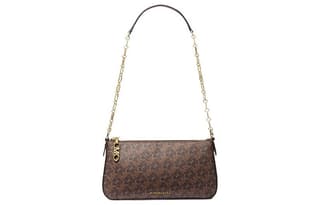 MICHAEL KORS Artificial Baguette Bag Handbag, Shoulder Bag Medium Dark Brown