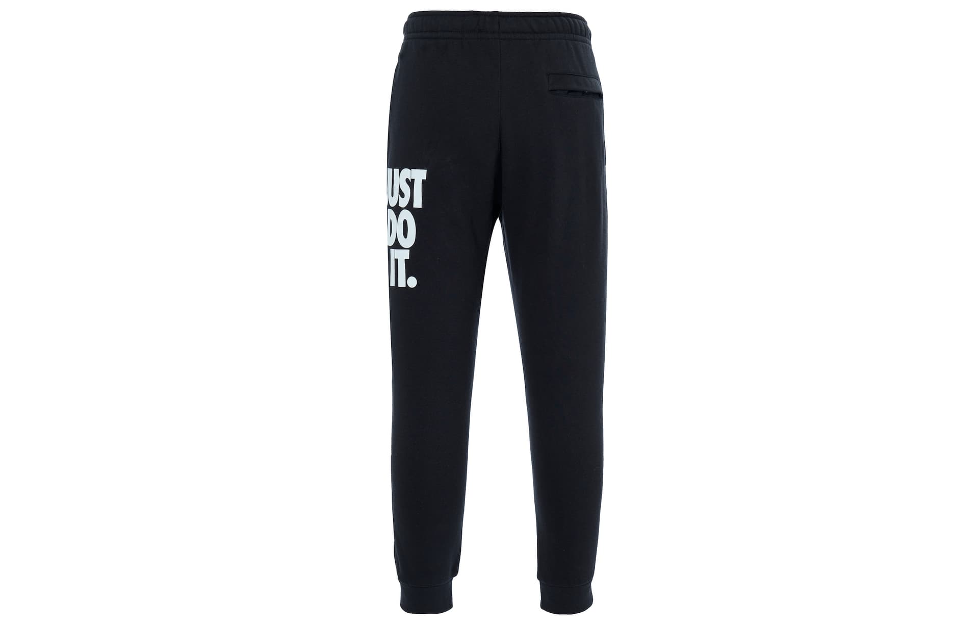 Nike Letter Fleece Lined Thermal Sweatpants Knitted Sweatpants Black